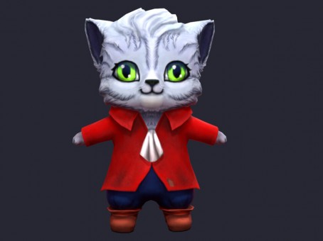 Mr. Tiger Cartoon Character Suit BOSS Multiple File Formats