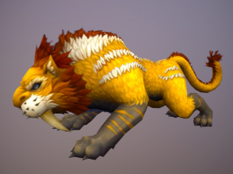 Hand-painted saber-toothed tiger fierce tiger sabretiger simple model cartoon character tiger