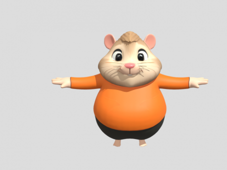 Cartoon Mole Mole Monster Cartoon Mouse Marmot Field Mouse Bamboo Rat Worker Digging Gopher Mole Man Q Edition