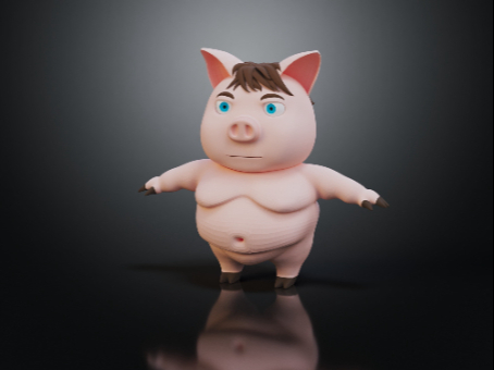 Piggy Animation Piggy Cartoon Piggy Piggy Warrior