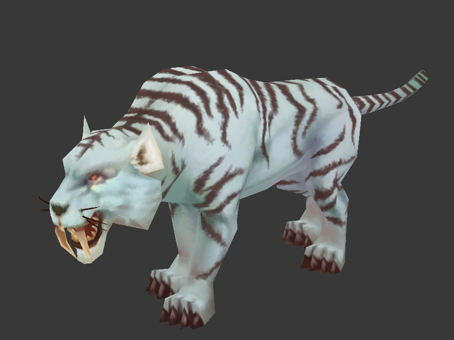 Leopard-print white tiger