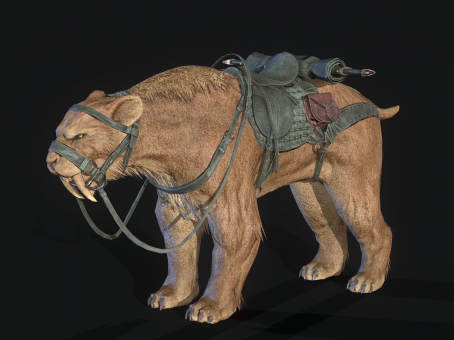 Saber-toothed Tiger Beast Mount