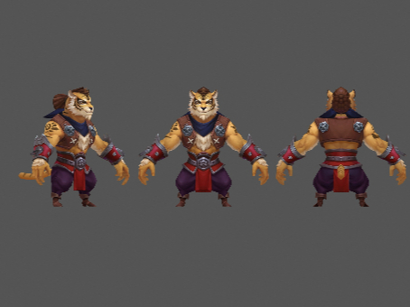 Thief Tiger Demon Tiger Power Immortal Elite BOSS Hand-painted Monster Model