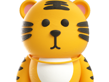 3D Clay Tiger Cartoon Animal IP Fox Q Edition Animal