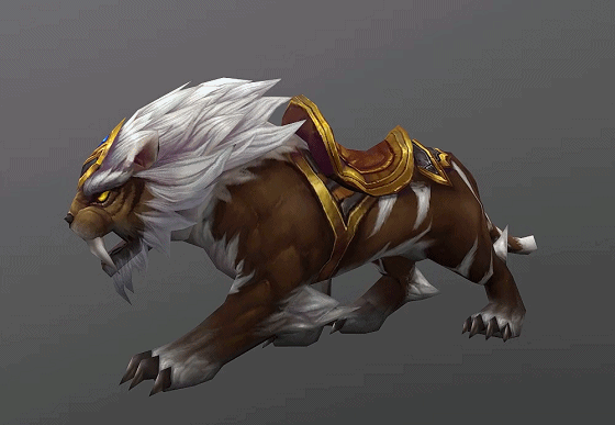 Animated Tiger Mount King of Beasts Hand-painted Tiger Mount