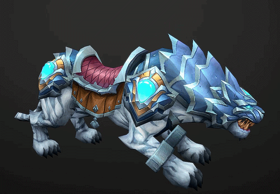 Hand-painted armor White Tiger Mount [Animated] Tiger Mount