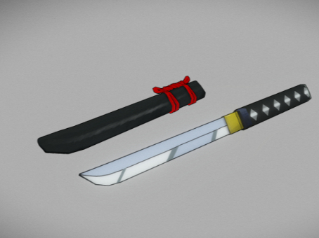 Cartoon Knife Weapon Cold Weapon Bader Knife Cartoon Sword Knife Hand-painted Samurai Knife Weapon Cartoon Weapon Ancient Weapon Dagger Secondary