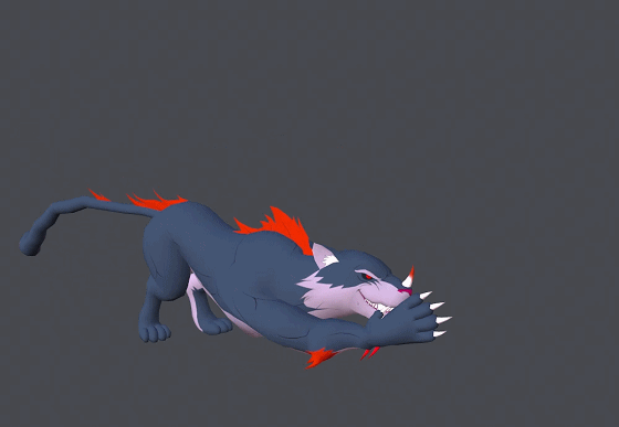 Cartoon comic saber-toothed tiger [20 animation] anime hand-painted tiger tiger