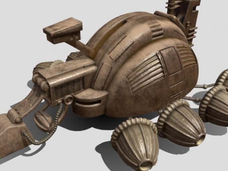 The spice harvester in the dunes