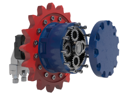 Modern style crawler drive wheel structure