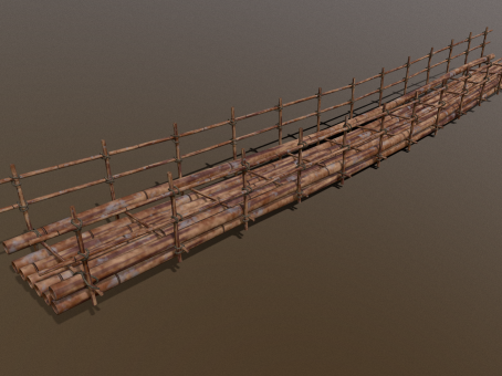 Gu Gan Bamboo Bridge Bamboo Bridge Landscape Bridge Wooden Bridge Ancient Construction Bridge Wooden Cable Bridge Handheld Bamboo Bridge Watertown Wooden Bridge Small Bridge Broken Old Wooden