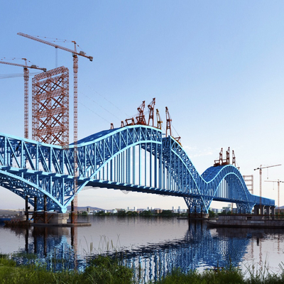 modern bridge steel structure bridge cross-river bridge bridge landscape