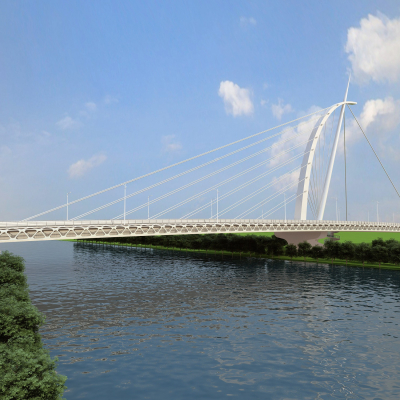 Public Bridge Cross-sea Bridge Modern Bridge Road Architectural Appearance