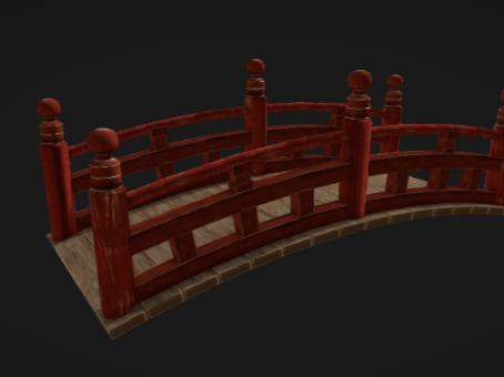 Wooden Bridge Wooden Bridge Ancient Wooden Arch Bridge Garden Arch Bridge Retro