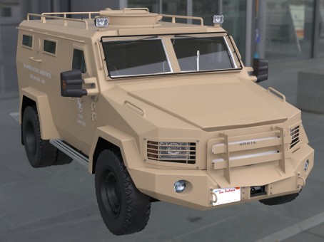 Army Armored Vehicle Car with Interior