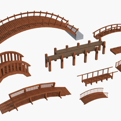 Ancient Bridge Bridge Chinese-style Wooden Arch Bridge