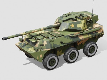 PTL-02 wheeled assault gun self-propelled wheeled anti-tank artillery military weapon tank destroyer