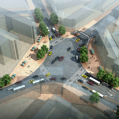 Modern Road Street Building Appearance Building Road Modern Highway