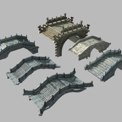 Chinese style bridge bridge stone arch bridge stone bridge