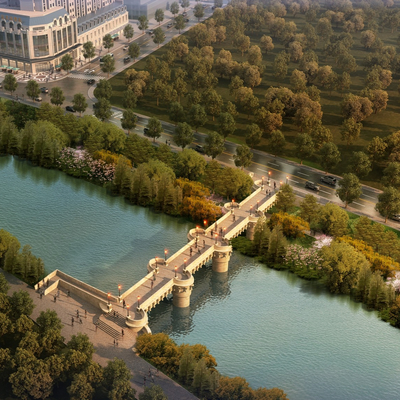 European Bridge Modern Scene Bridge Bridge