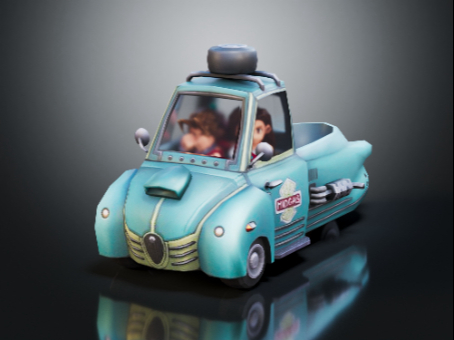 Cartoon Car Cartoon Vehicle Racing Model