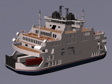 Transfer ship traffic car aircraft vehicle model