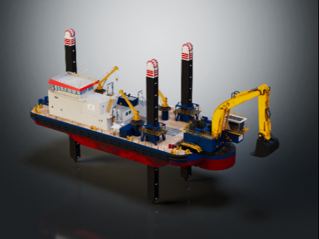 Dredger Backhoe Dredger Industrial Boat Dredger