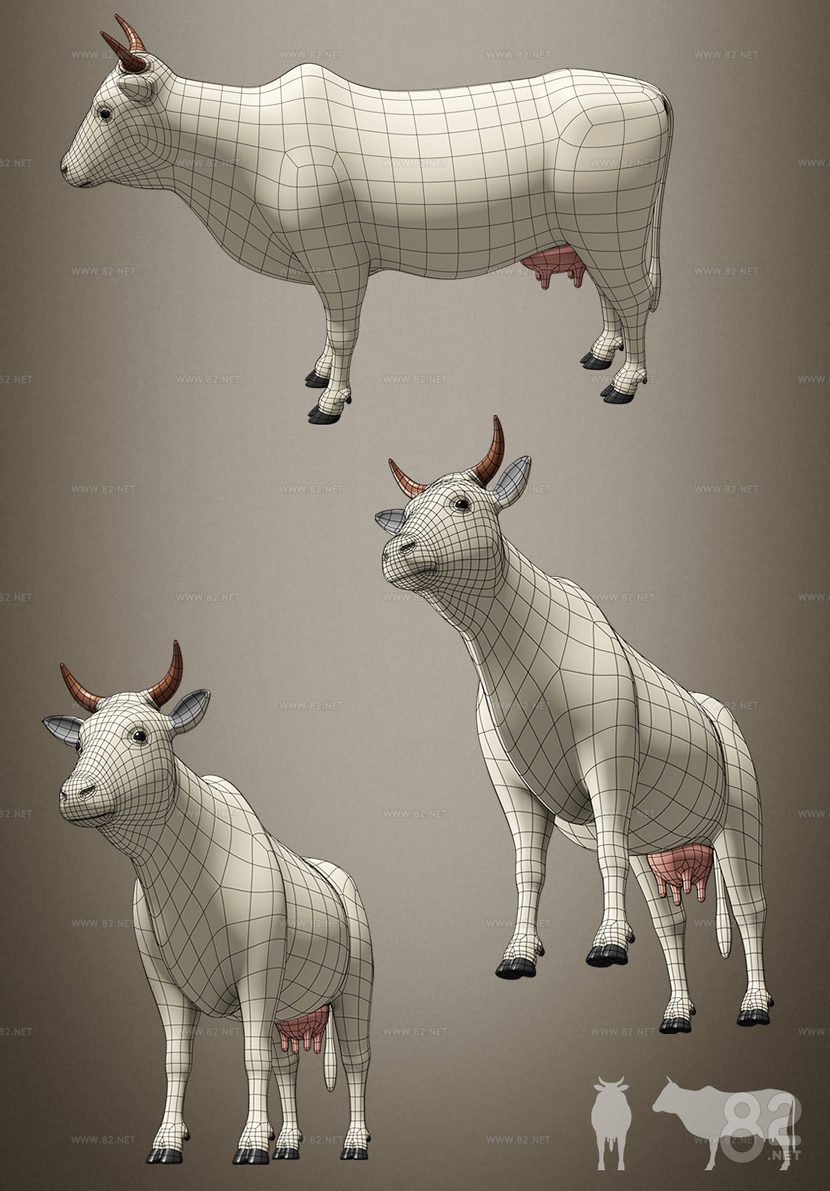 Rumen cattle 3d Model blend | 82Models