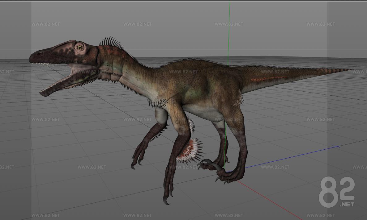 Utah Raptor Body Base Utah raptor dinosaur 3d Model c4d | 82Models