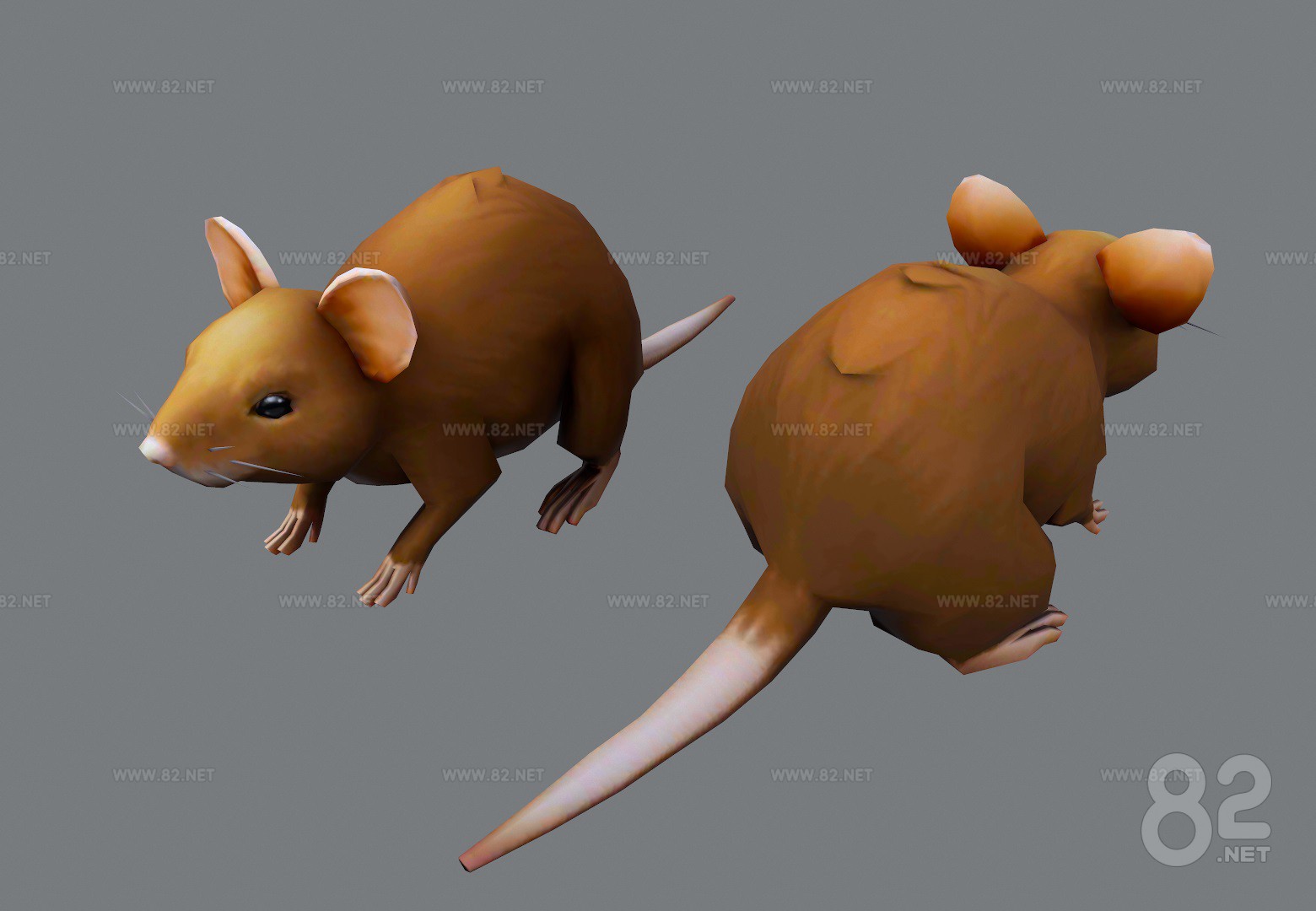 Hand-painted cartoon mouse rat 3d Model fbx max | 82Models