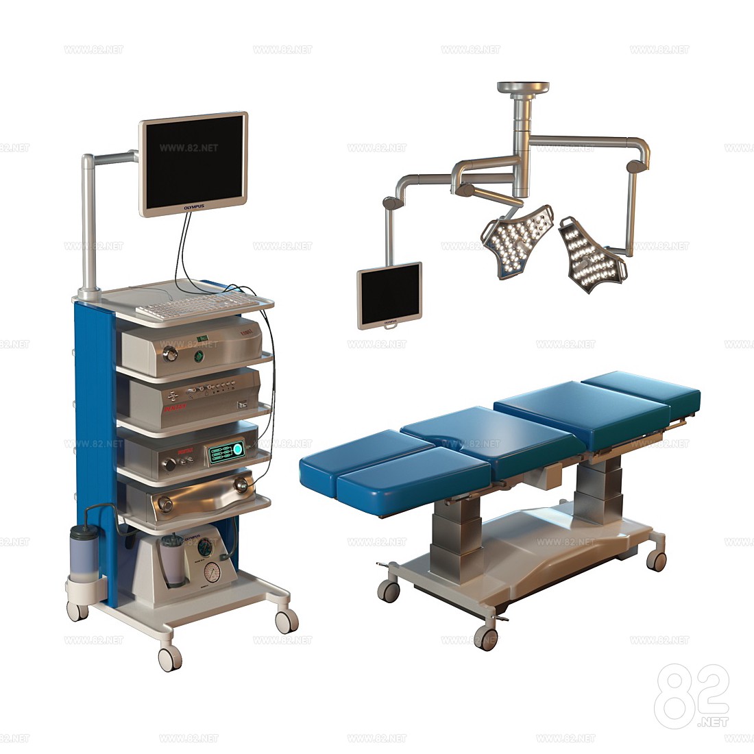 Modern Operating Table Hospital Equipment Combination 3d Model max ...