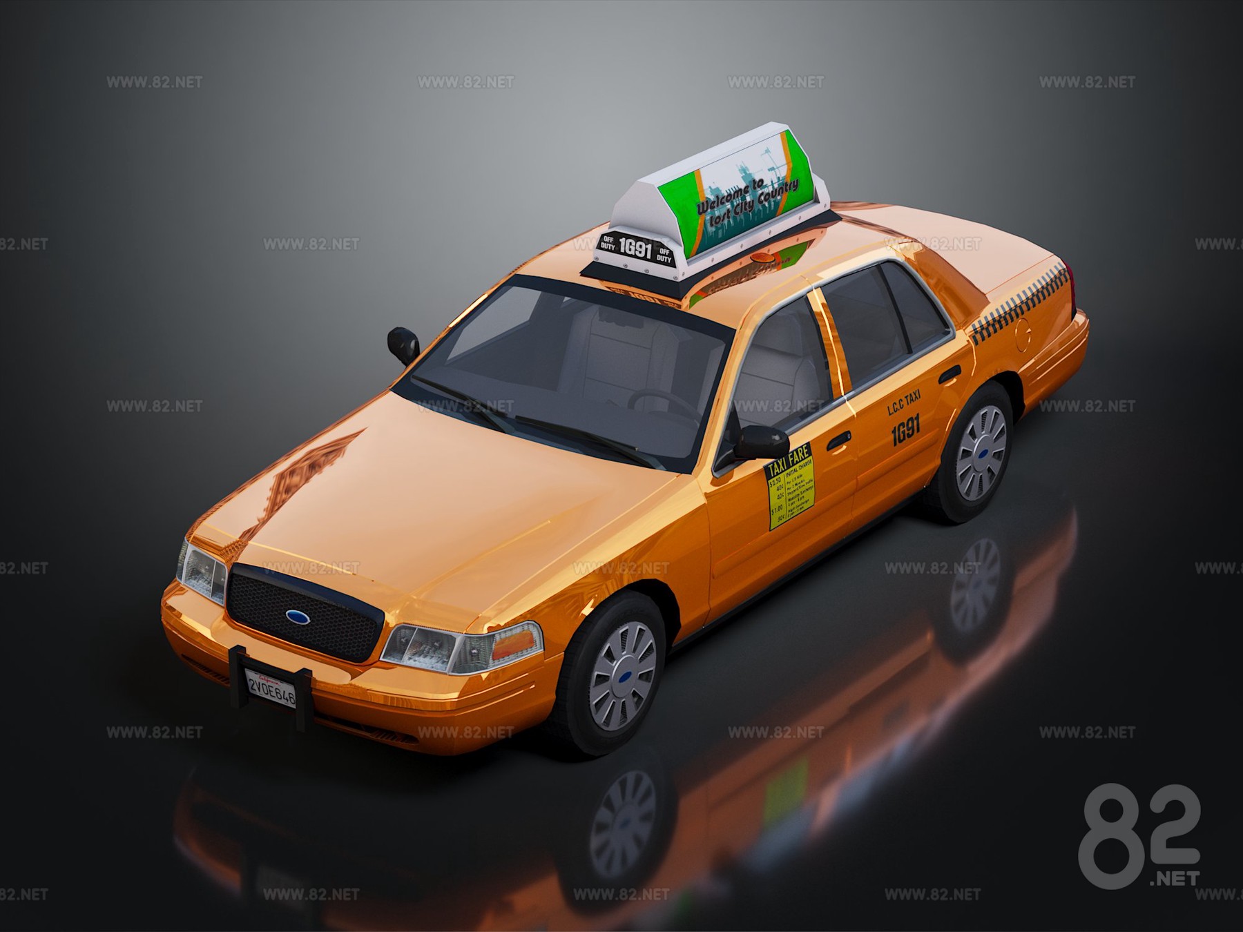 Taxi Taxi 3d Model max | 82Models