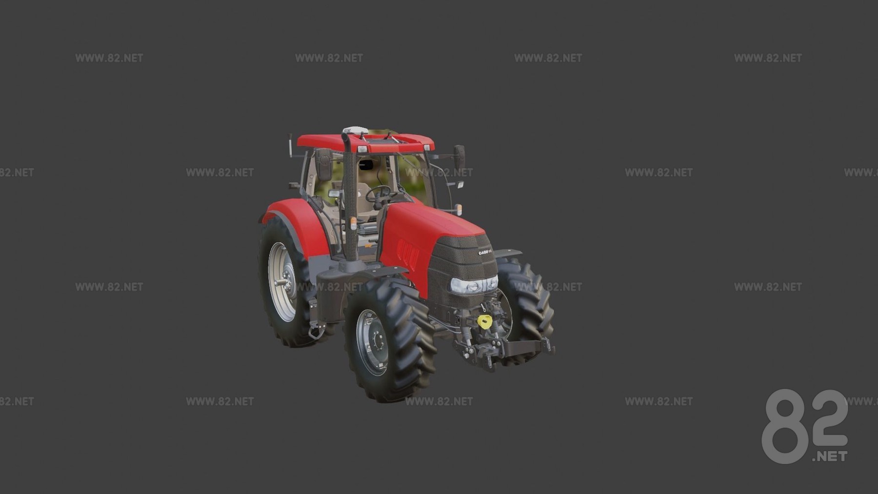 160 CVX Tractor 3d Model texture obj mtl blend fbx | 82Models