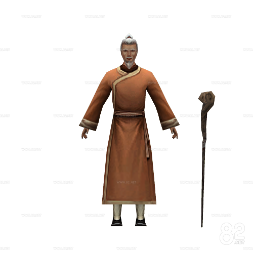 Guofeng hand-painted character Liu Bo 3d Model max | 82Models