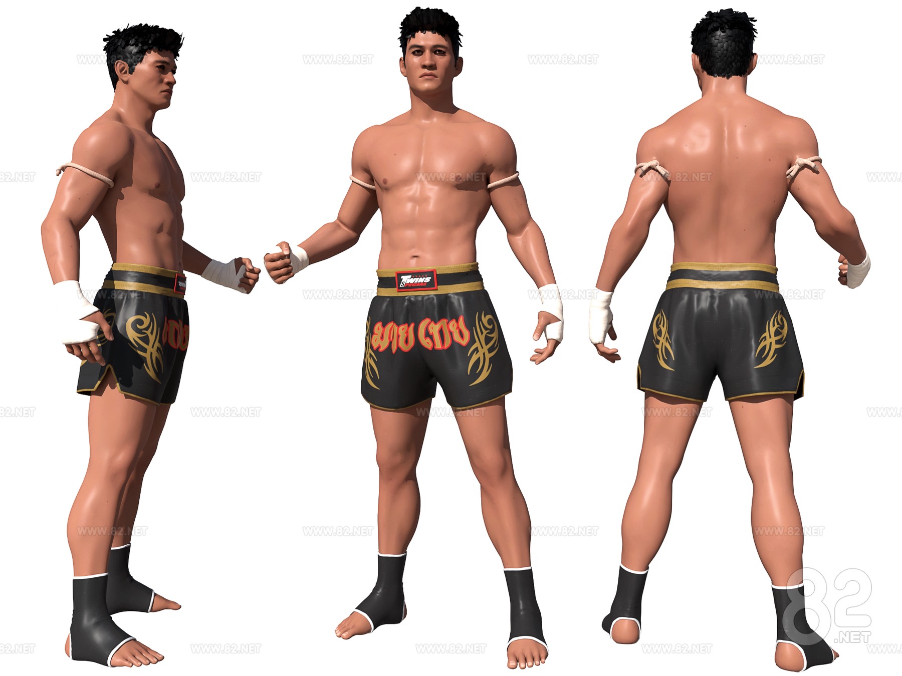 Modern Boxer Sanda 3d Model max | 82Models