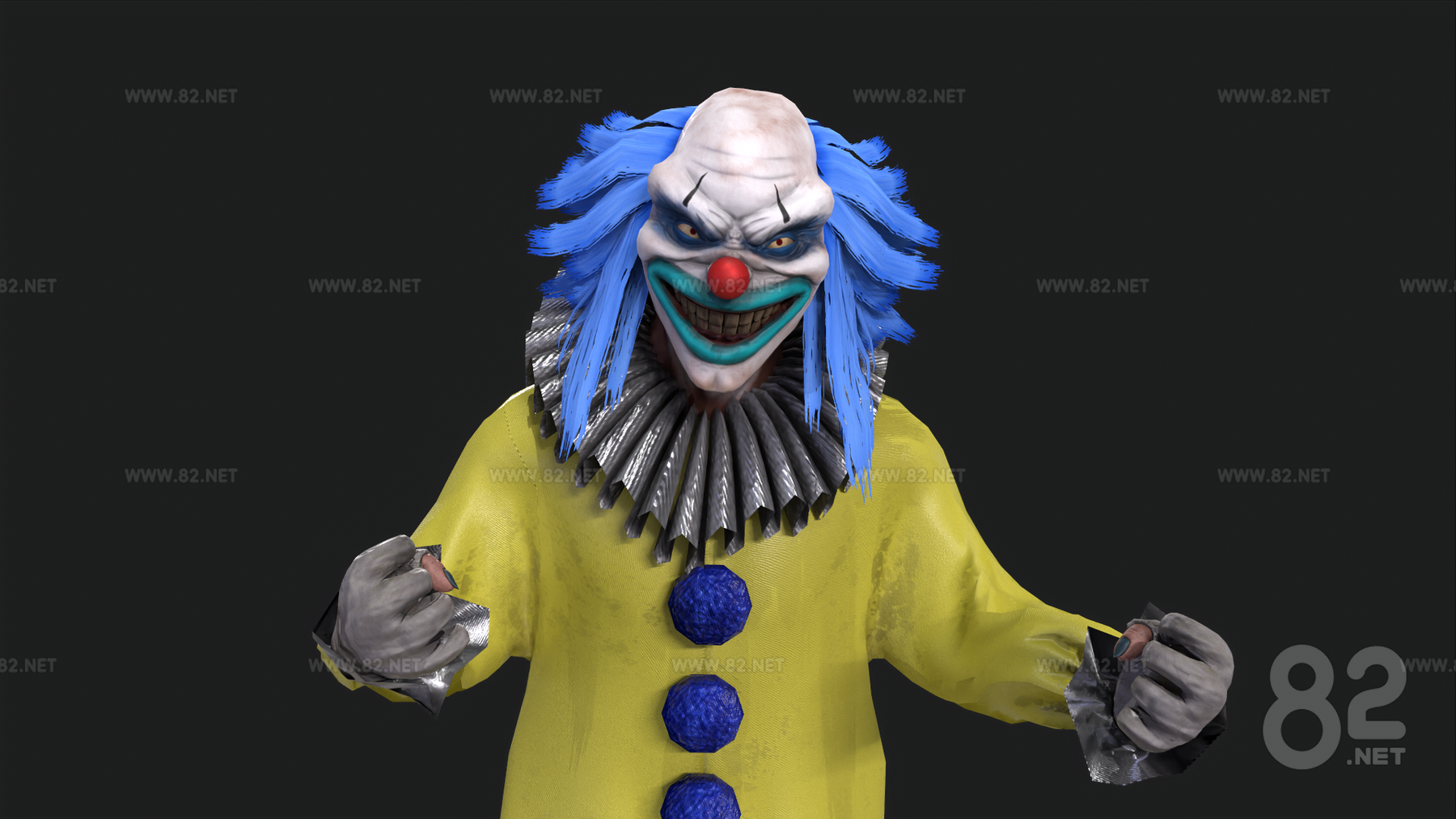 [with animation] horror clown evil clown 3d Model tbscene blend fbx ...
