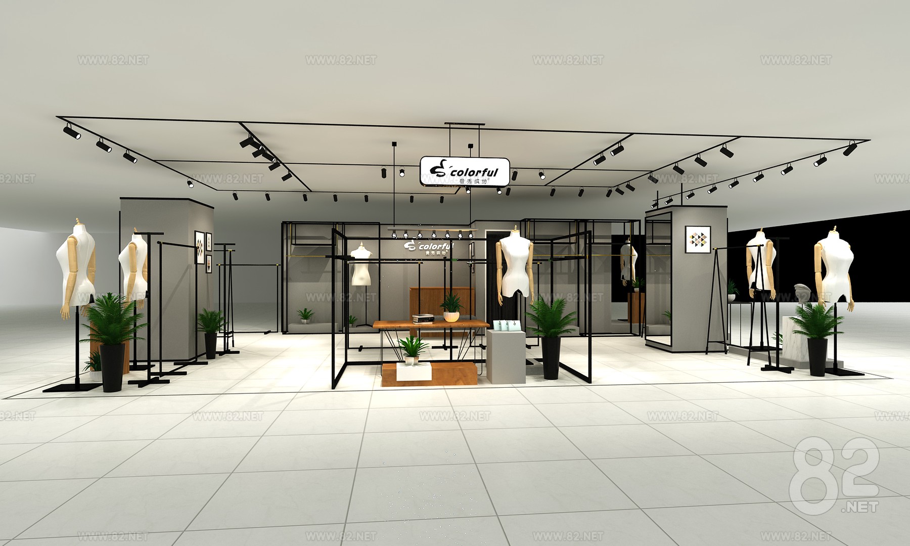 Modern Style Clothing Store 3d Model max | 82Models