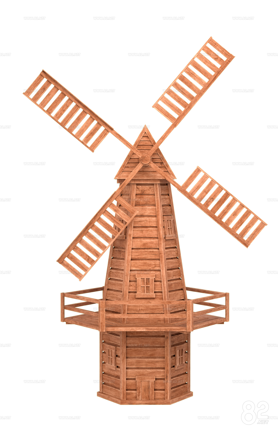 Windmill Element 3D agricultural windmill element modeling rendering cartoon 3d Model ...