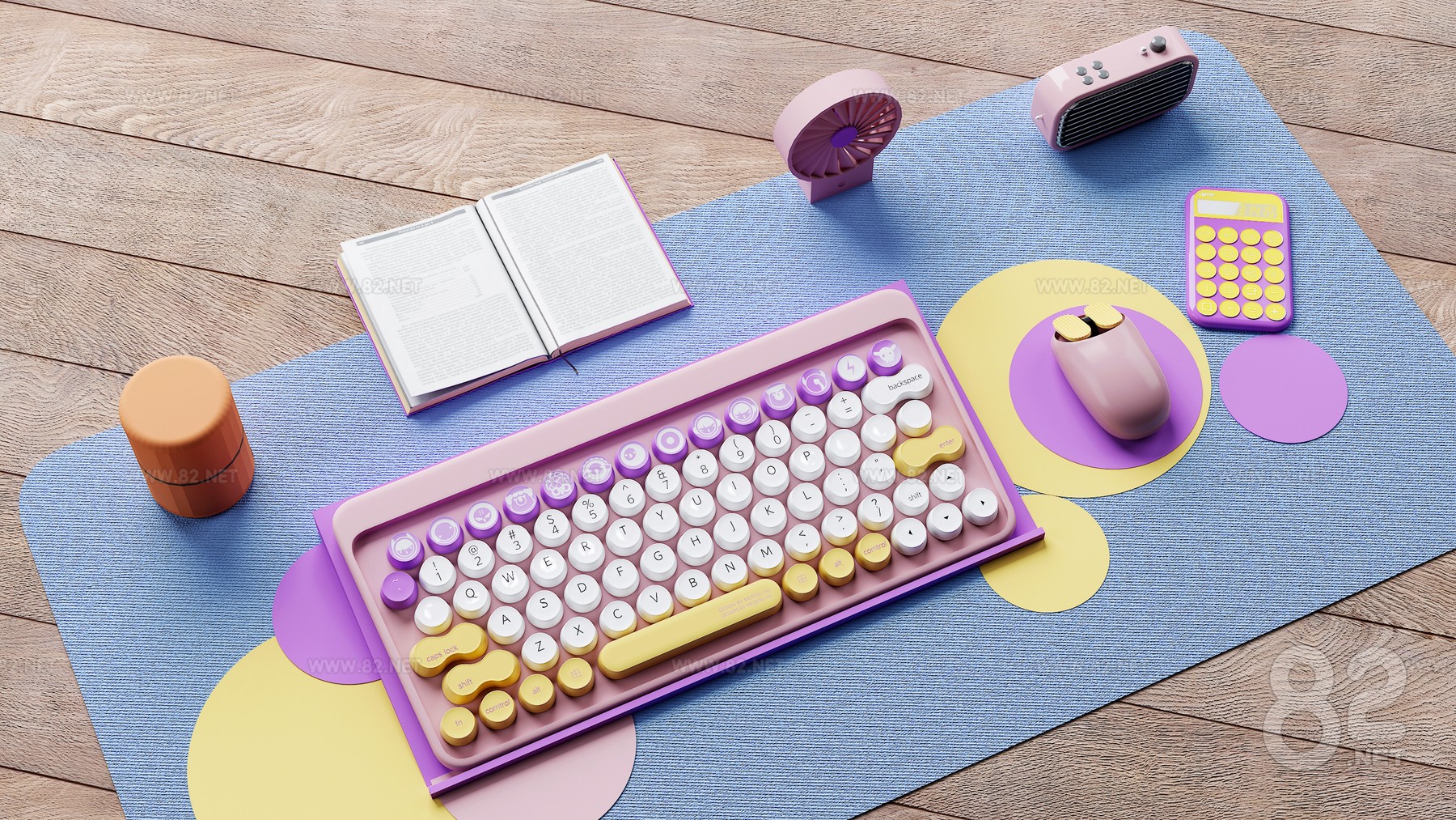 Modern fashion keyboard and mouse 3d Model max | 82Models