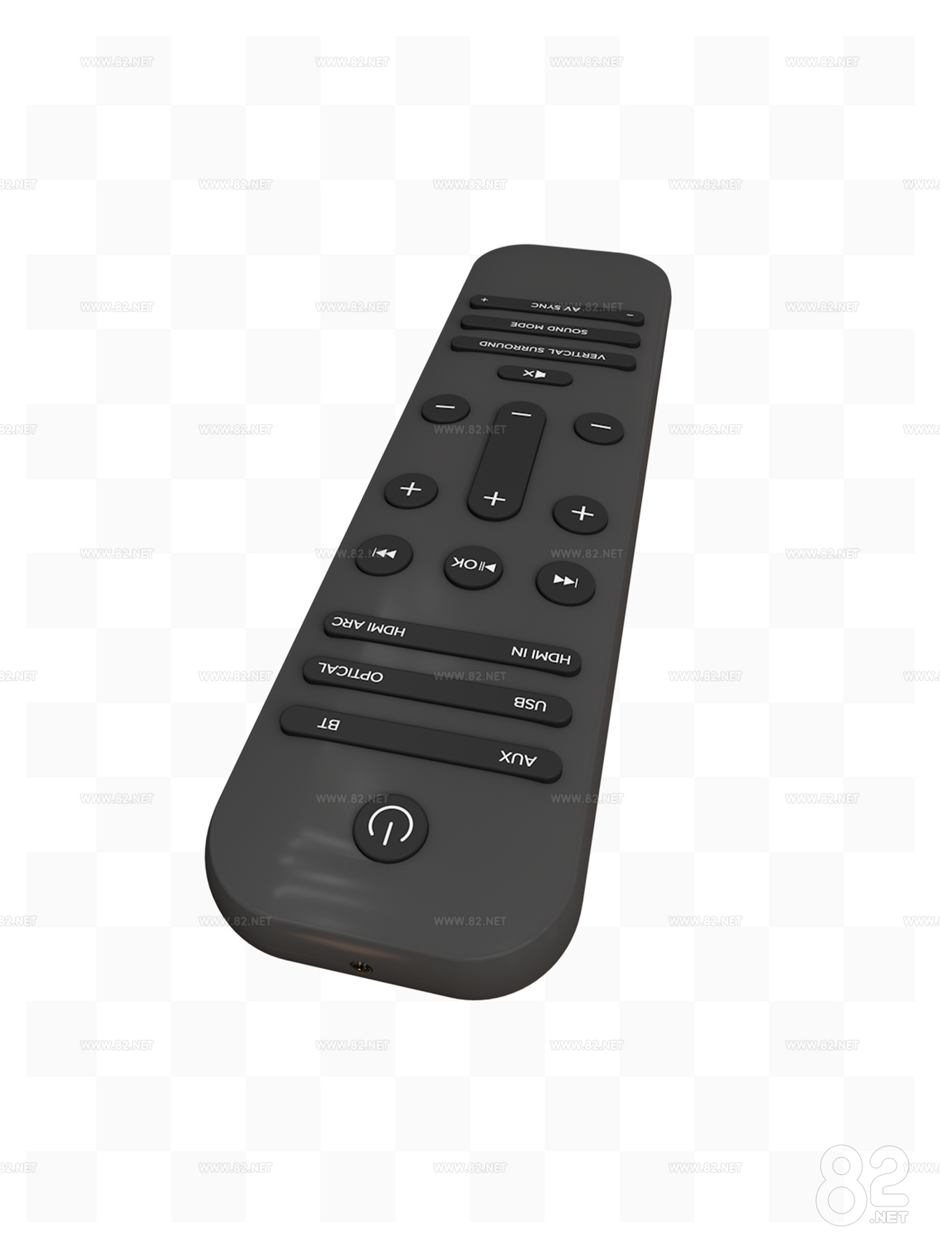 Remote Model Rto1a Dark gray metal technology remote control 3d Model c4d | 82Models