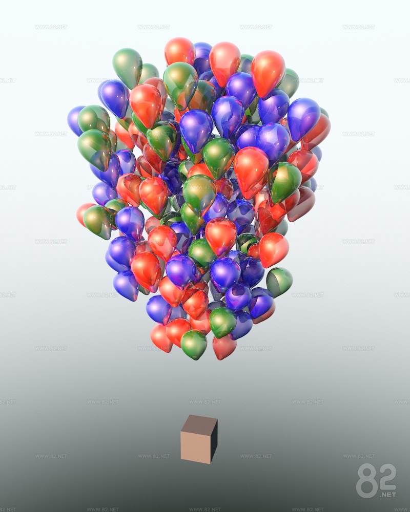 Balloon DP Point Balloon Meichen 3d Model c4d | 82Models