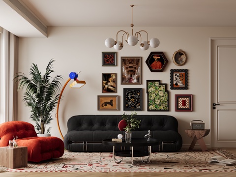 French Retro Living Room
