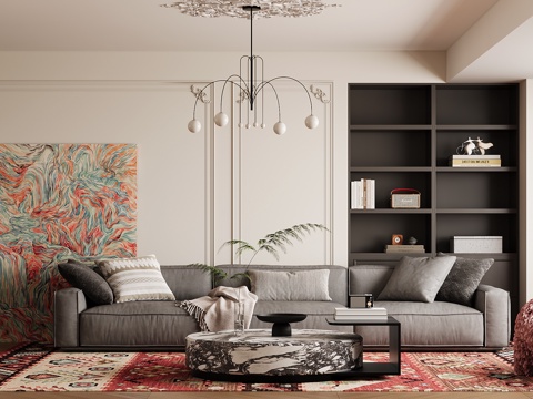 French Home Living Room