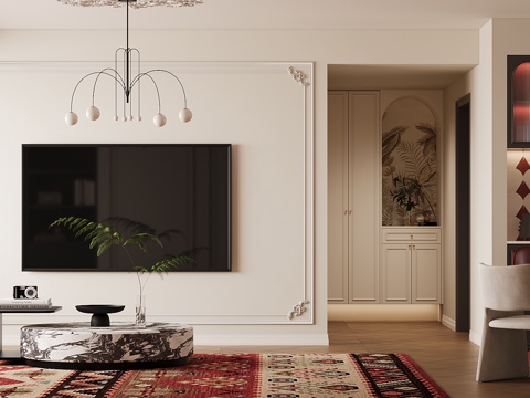 French Home Living Room