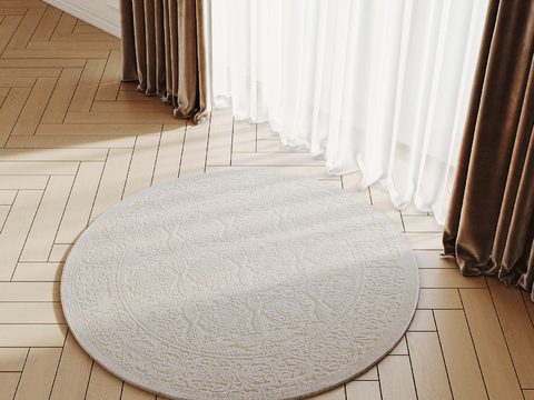 European-style round carpet