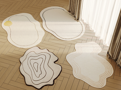 irregular carpet shaped carpet