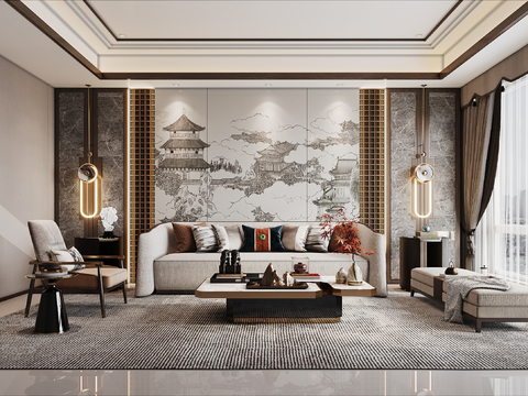 New Chinese Living Room