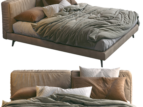 FLEXFORM fabric double bed