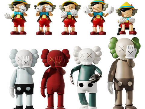 KAWS Tide Sculpture Ornaments