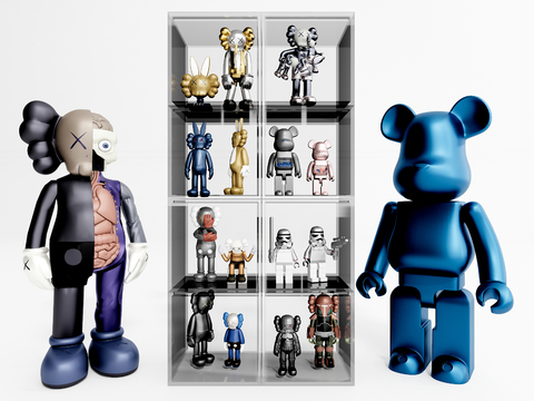 Modern Kaws Bears Art Toy